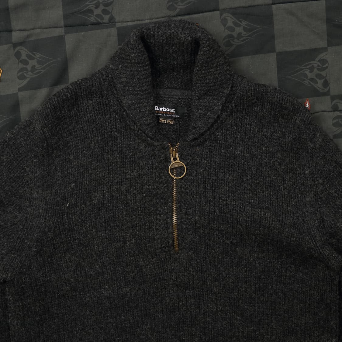 바버 하프 집업 니트 L B101 상품이미지2