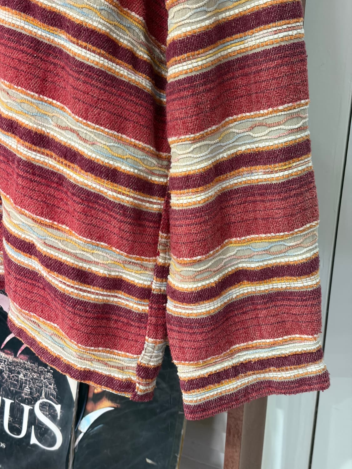 J53 슈가케인 케이블 스트라이프 긴팔 셔츠 상품이미지2