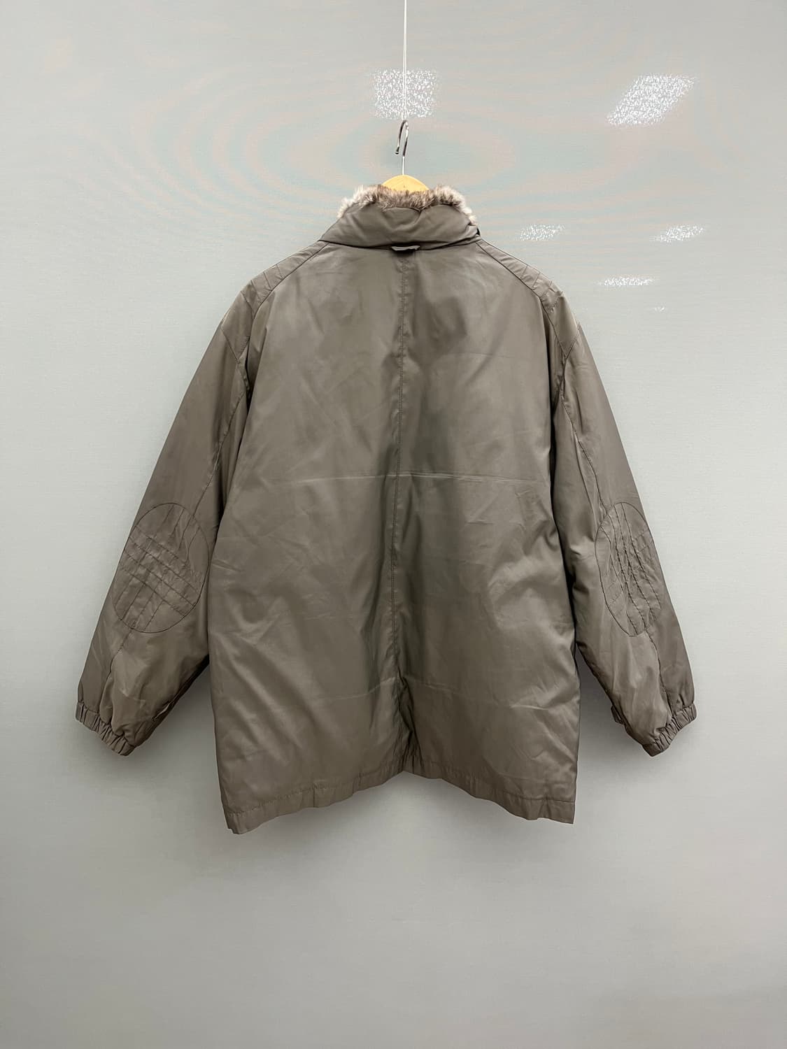 라코스테 남성 토끼퍼 덕다운 경량패딩 브라운 상품이미지5