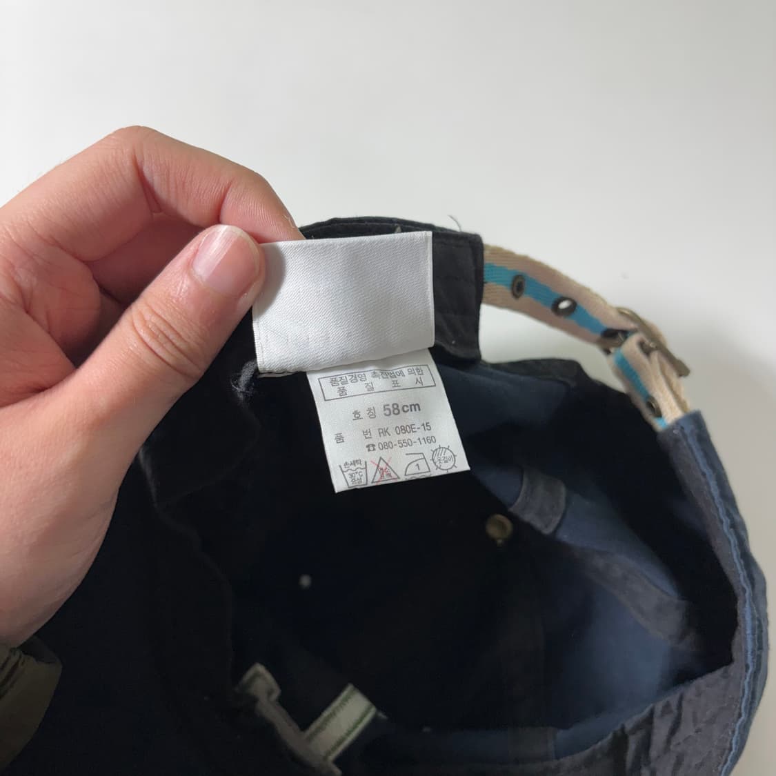 OS 라코스테 네이비 L로고 볼캡 상품이미지5