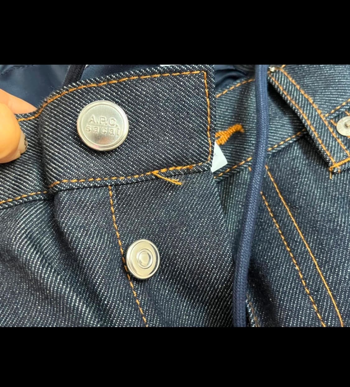 Apc x sacai 우먼스팬츠 아페쎄 사카이데님 여성용 s 상품이미지7