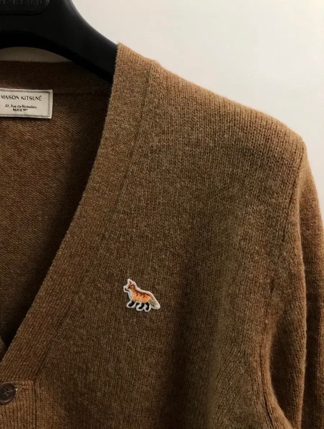 메종키츠네 램스 울 가디건 상품이미지3