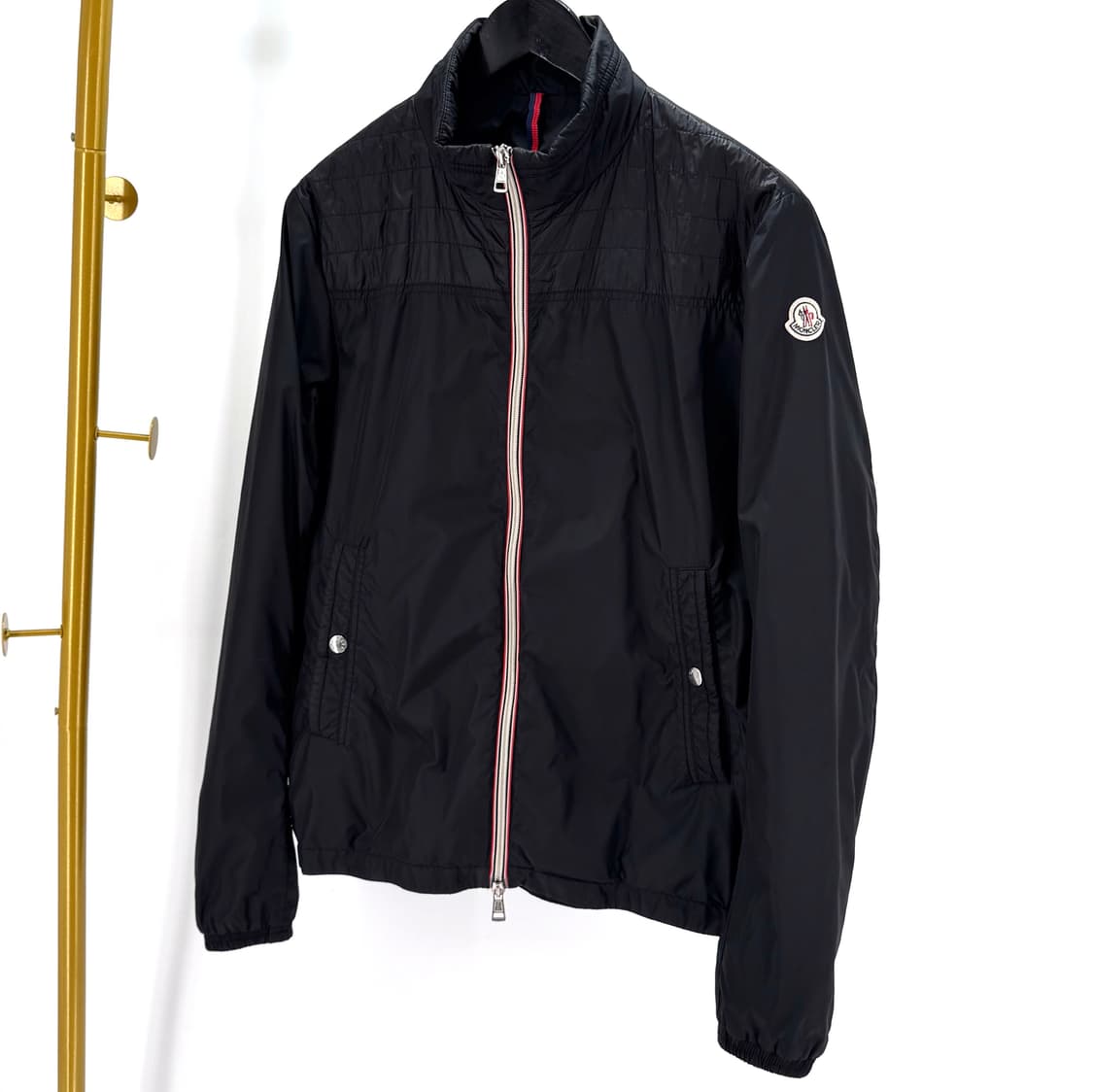 [4사이즈] 몽클레어 바람막이 집업 자켓 블랙 상품이미지1