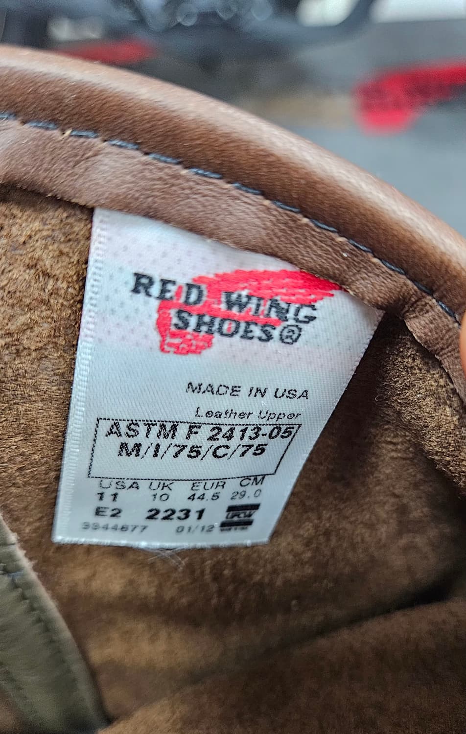 레드윙 11인치 페코스 워크화,안전화 2232 상품이미지9