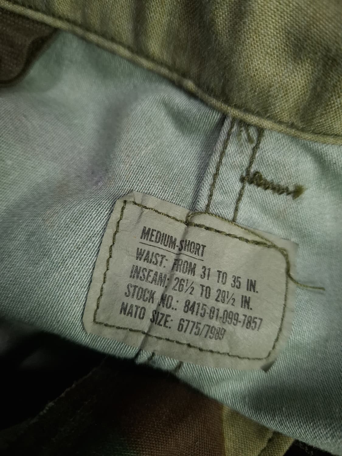 새제품 오리지날 미군 우드랜드 M-65 카고바지 상품이미지3