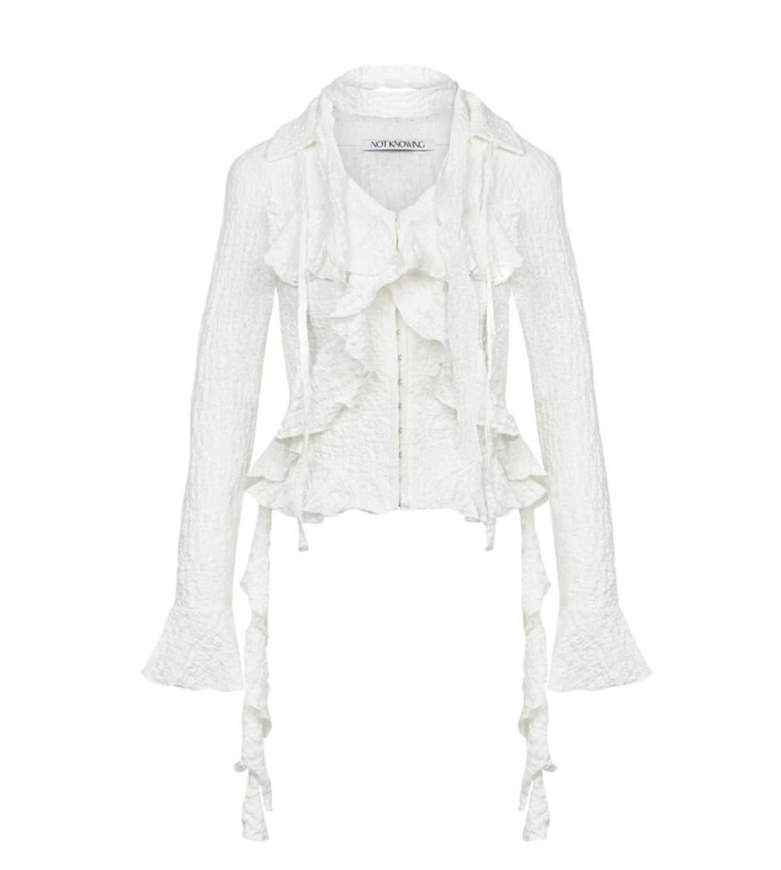 낫노잉 그런지 러플 블라우스 상품이미지1