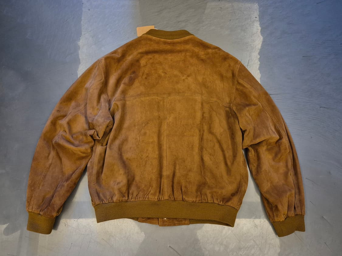 90s Suede leather bomber jacket 상품이미지2