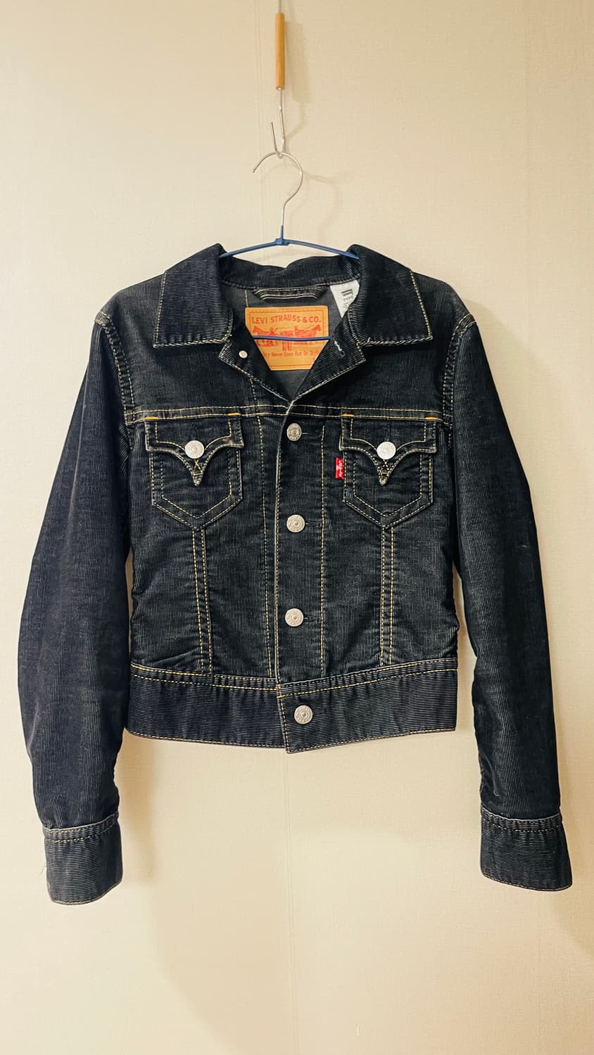 리바이스 Type1 아이코닉 블랙 코듀로이 골덴 트러커 자켓 실착 1회 상품이미지1