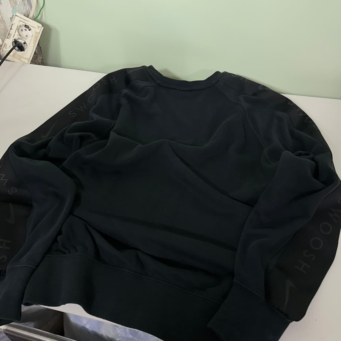 XL 나이키 나그랑 루즈핏 스우시 자수로고 코튼 맨투맨 상품이미지5