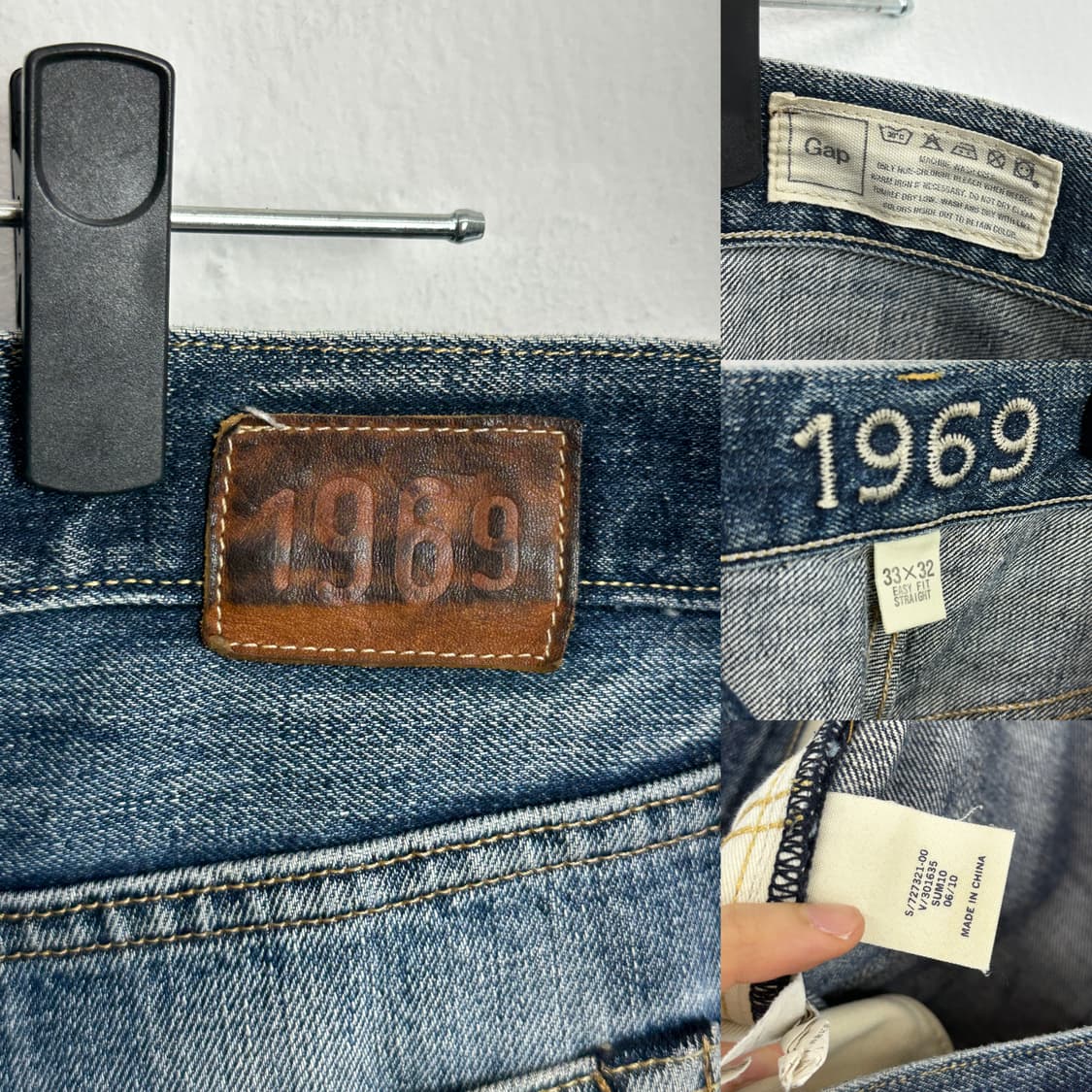 Gap 1969 Easy Fit Straight Denim Jeans 상품이미지8