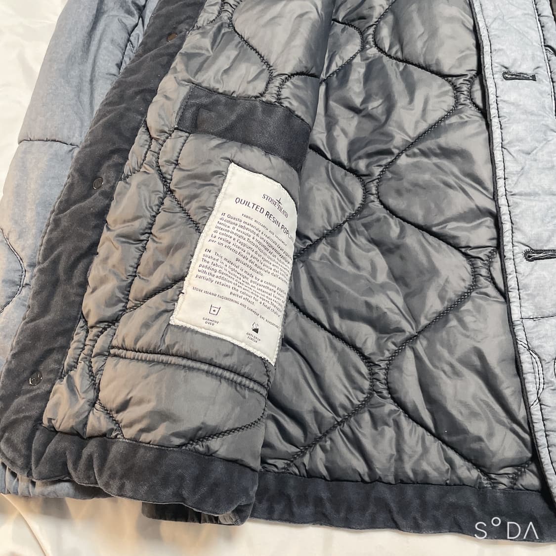 스톤아일랜드 퀼팅 자켓 그레이 L 상품이미지7