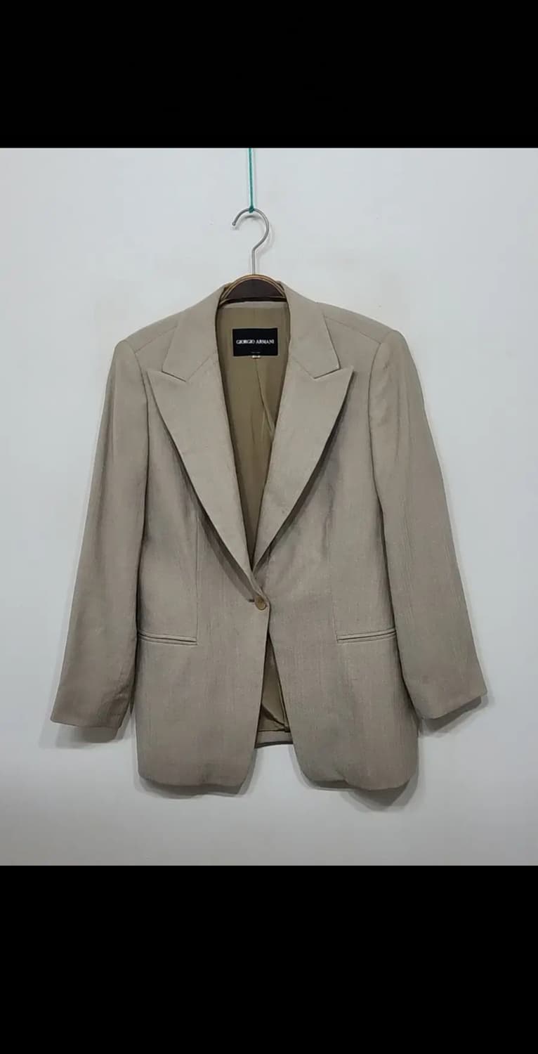 (L) 조르지오 아르마니 자켓 싱글 울 실크 블레이져 이태리판  상품이미지1