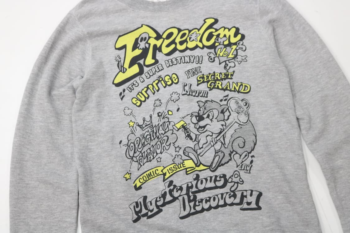 J-honey 제이허니 키치 코믹 그래픽 기모 맨투맨 (M) 상품이미지3