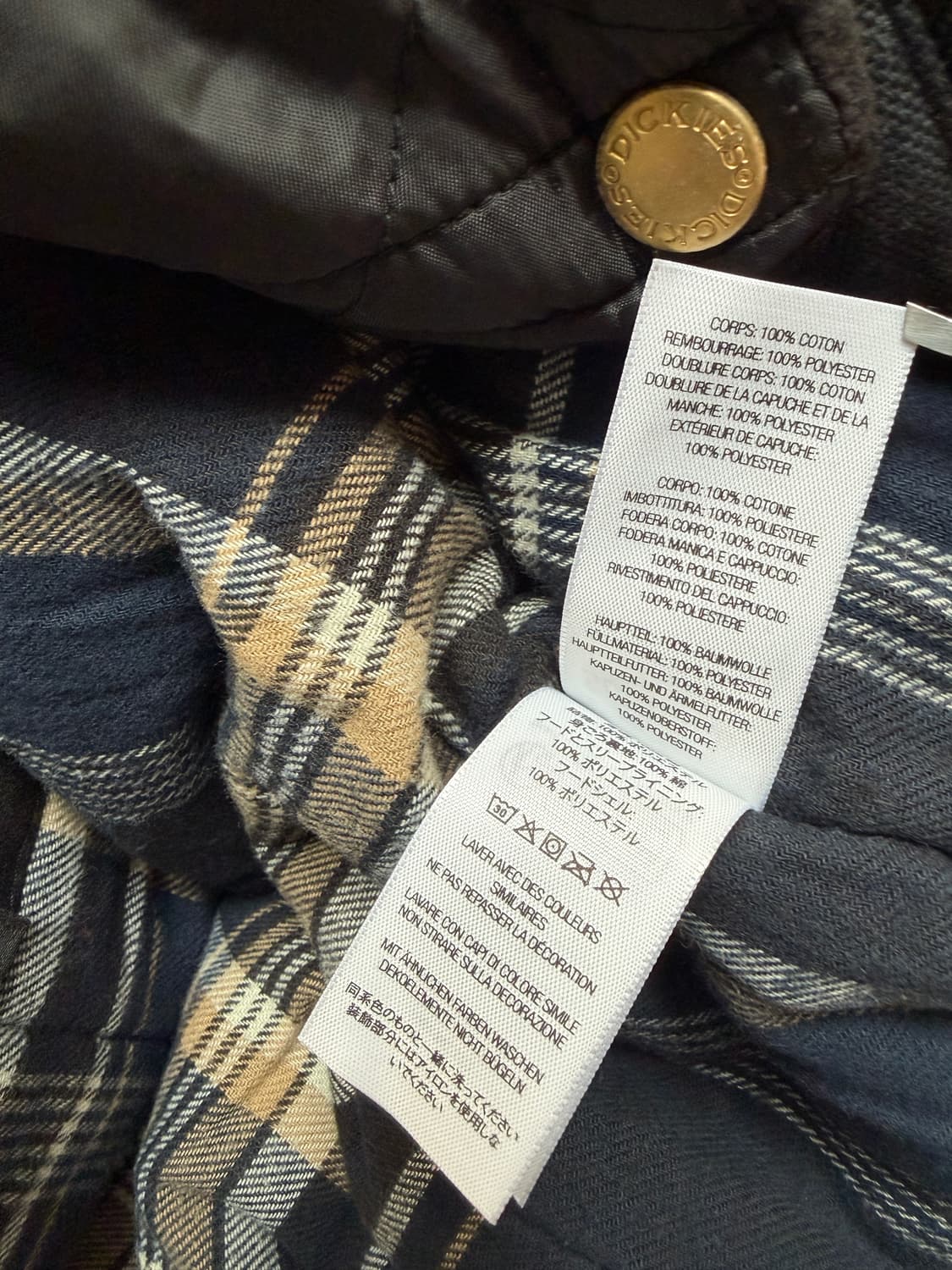 슈프림 x 디키즈 후드 워크 자켓 블랙 24FW Supreme 점퍼 상품이미지8