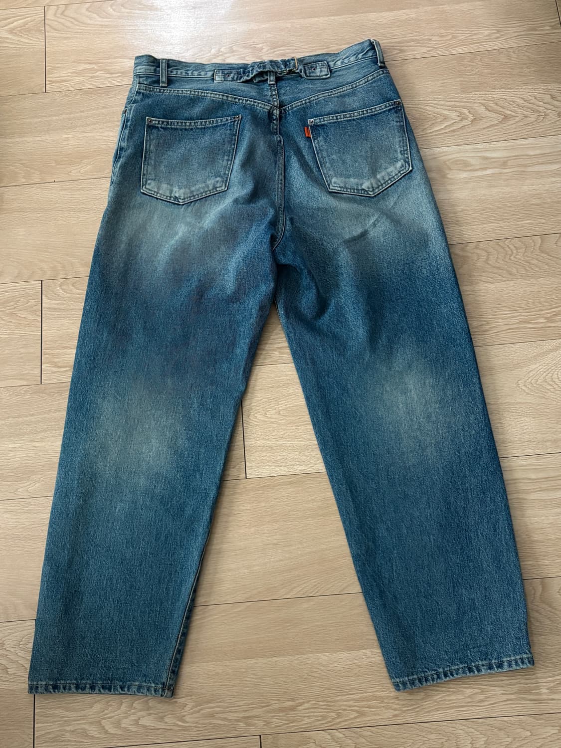 아워셀브스 25ss 와이드 테이퍼드 데님 워시드 블루 2 상품이미지3