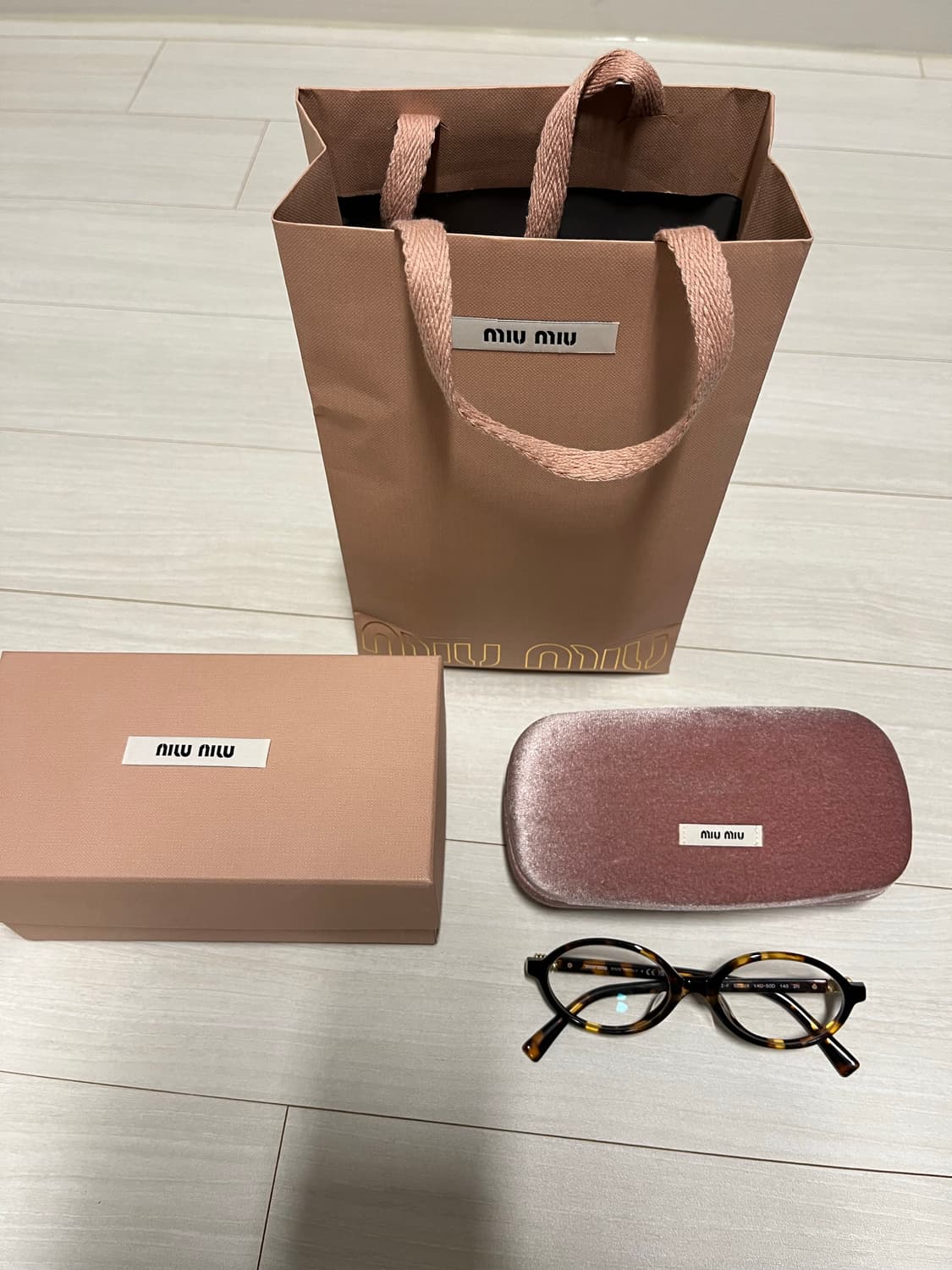 미우미우 리가드 호피 안경 뿔테 상품이미지1