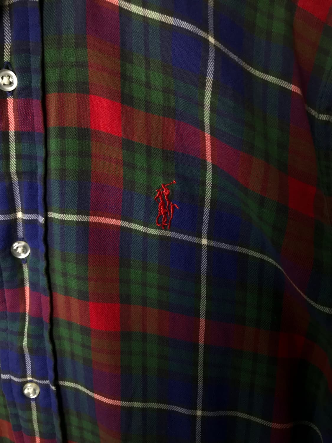 폴로 랄프로렌 자수로고 체크 셔츠 상품이미지4
