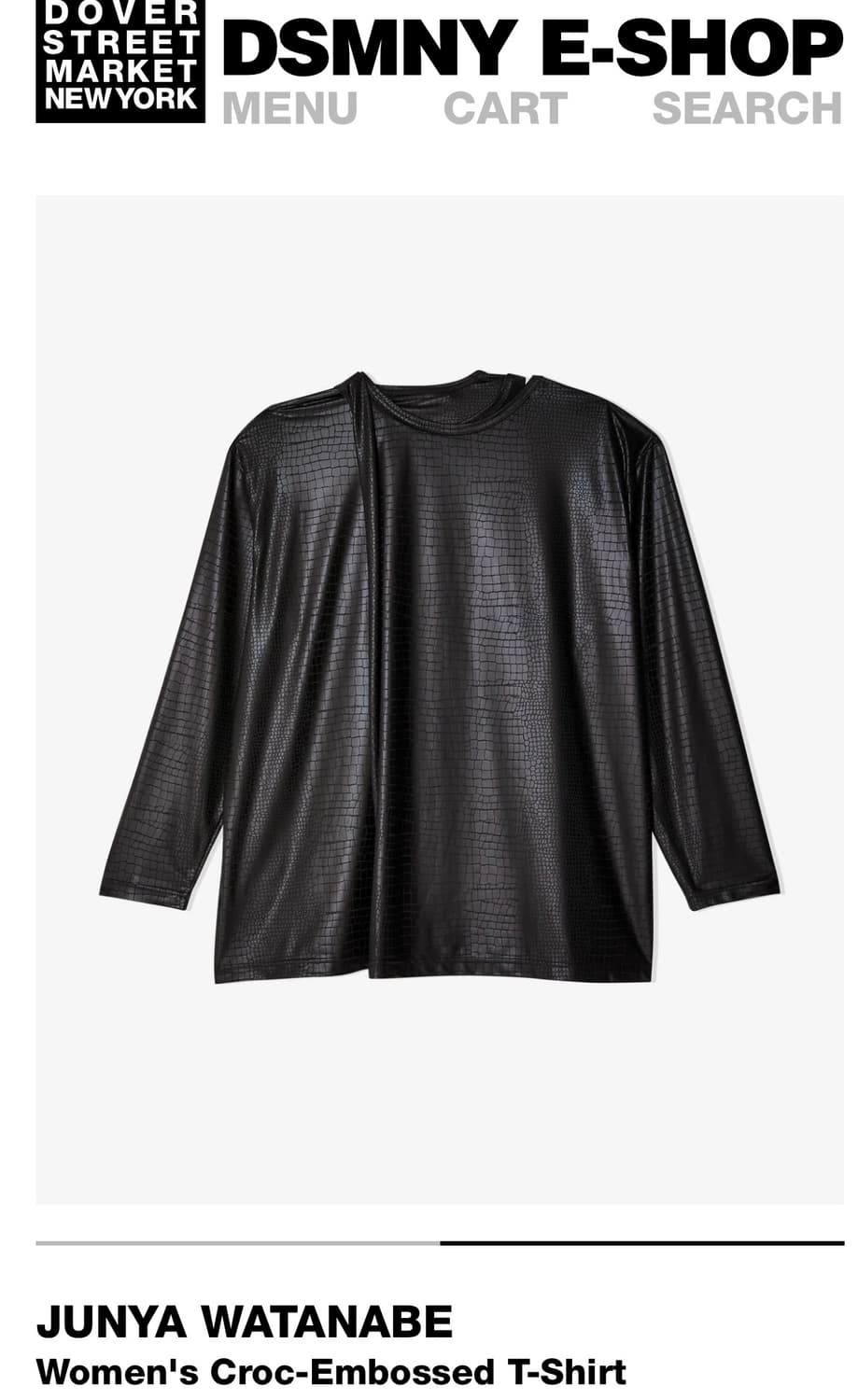 준야 와타나베 크로커다일 엠보스드 티셔츠 상품이미지3