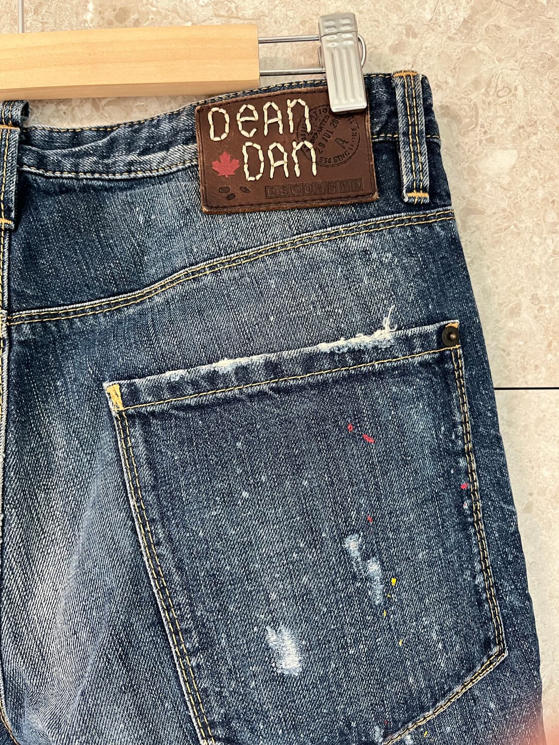 디스퀘어드 데미지 워싱 청바지 46 정품 상품이미지6
