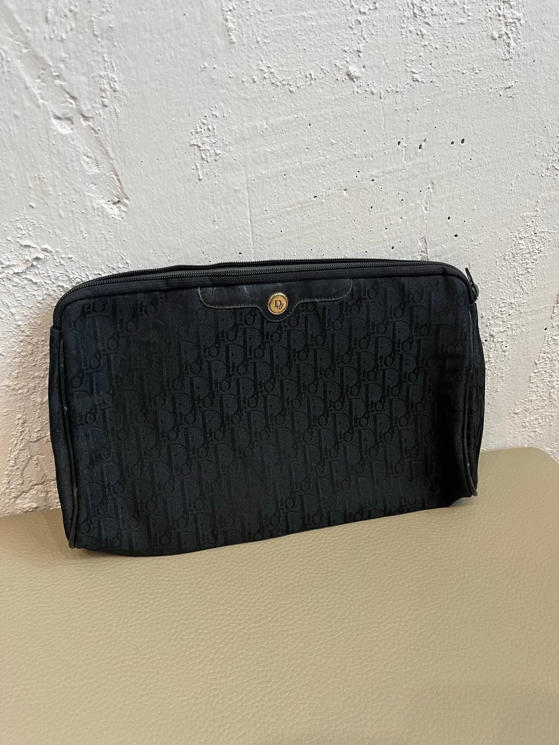 DIOR 크리스찬 디올 오블리크 파우치 Made in FRANCE 상품이미지1