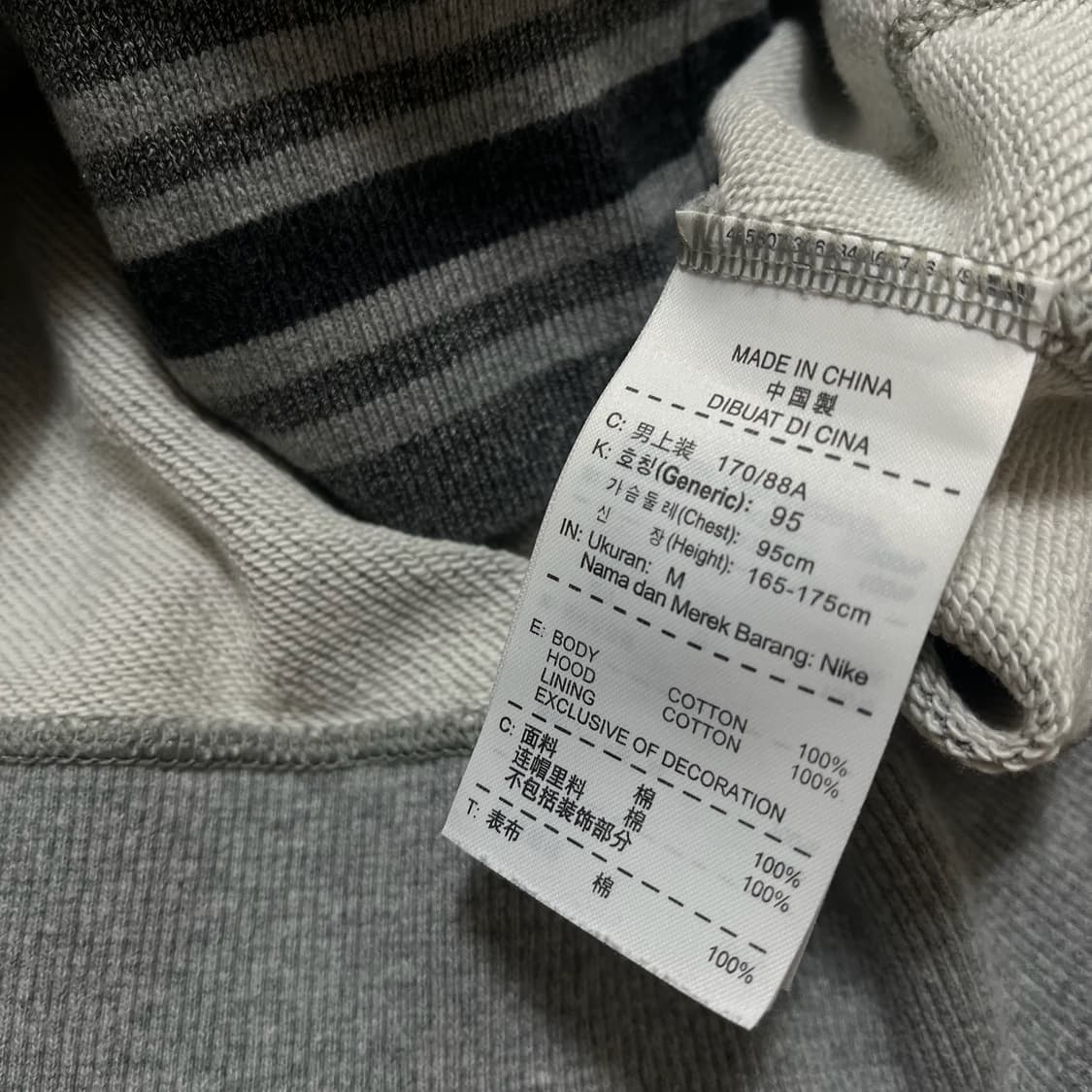 나이키 애슬레틱 뎁트 넘버링 그래픽 후드 티셔츠 [그레이] M/95 상품이미지8