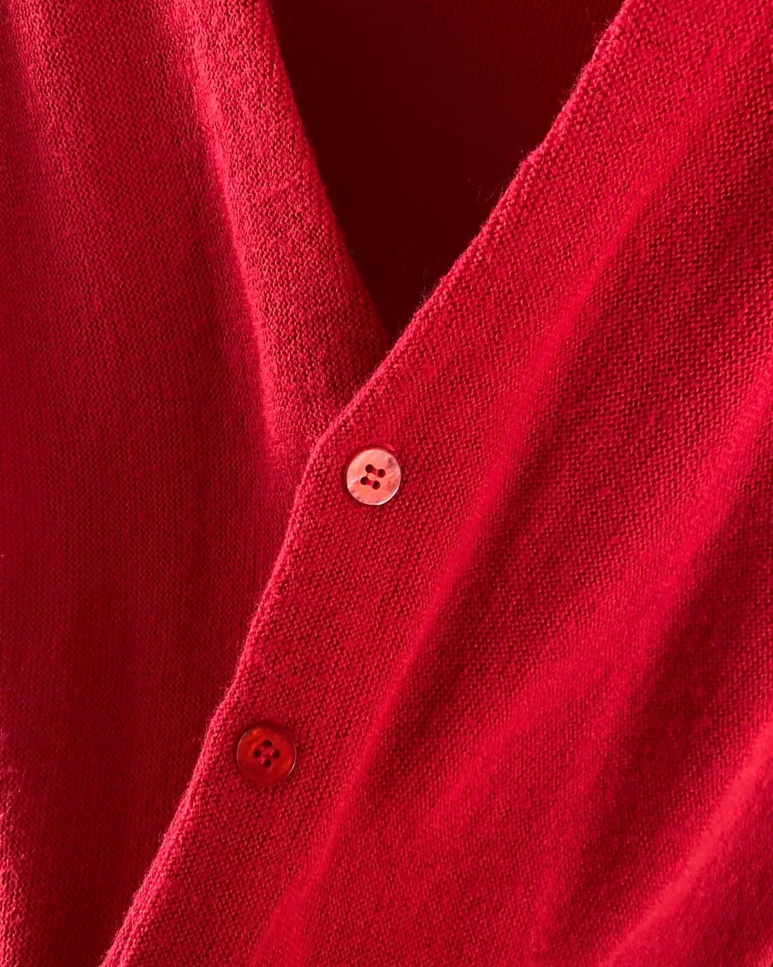 80s 빈티지 THANE 레드 아크릴 가디건 상품이미지5