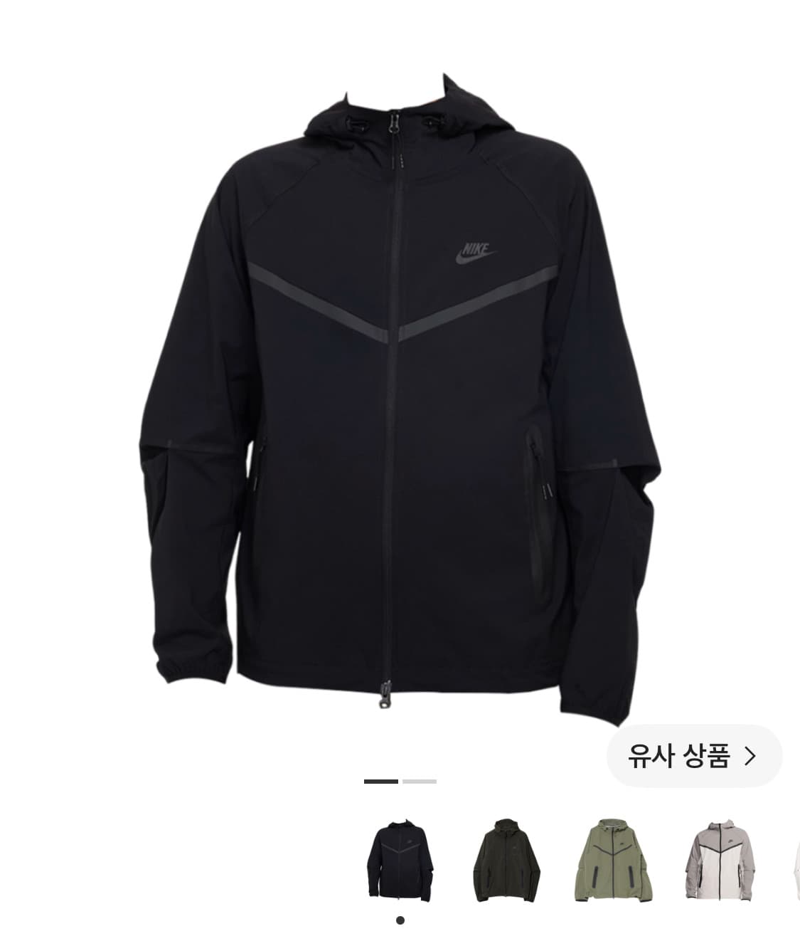 나이키 테크 윈드러너 우븐 풀집 자켓 블랙  상품이미지3