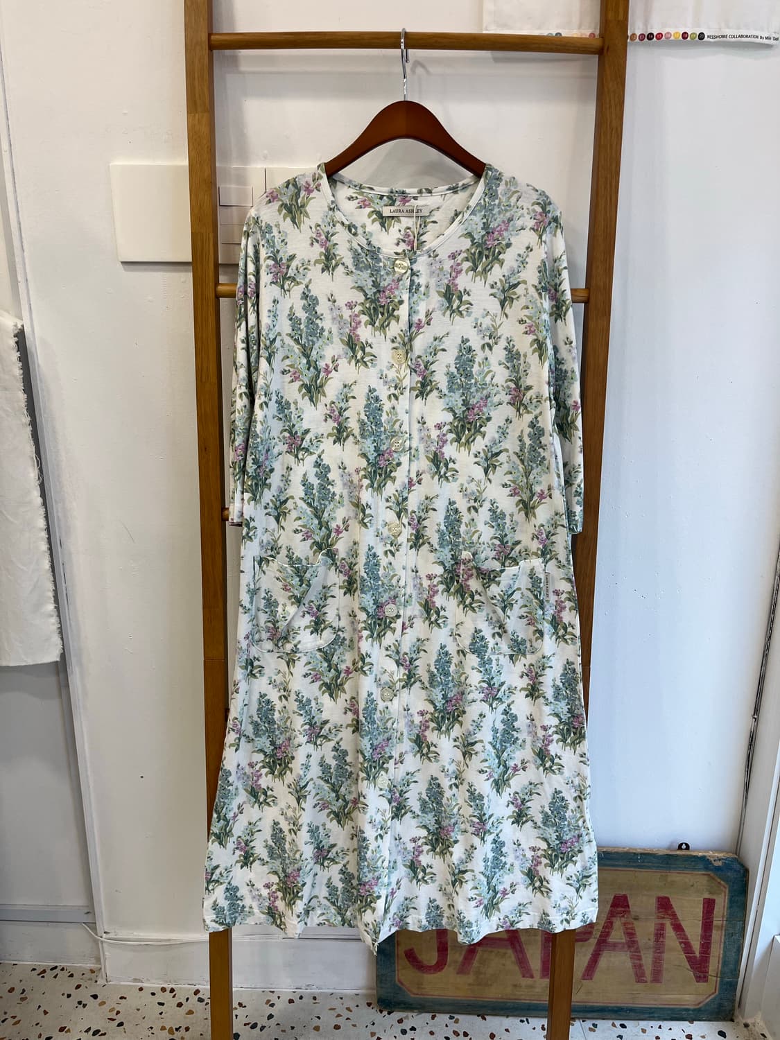 [LAURA ASHLEY] 로라애슐리 코튼 플라워 버튼 원피스 상품이미지1
