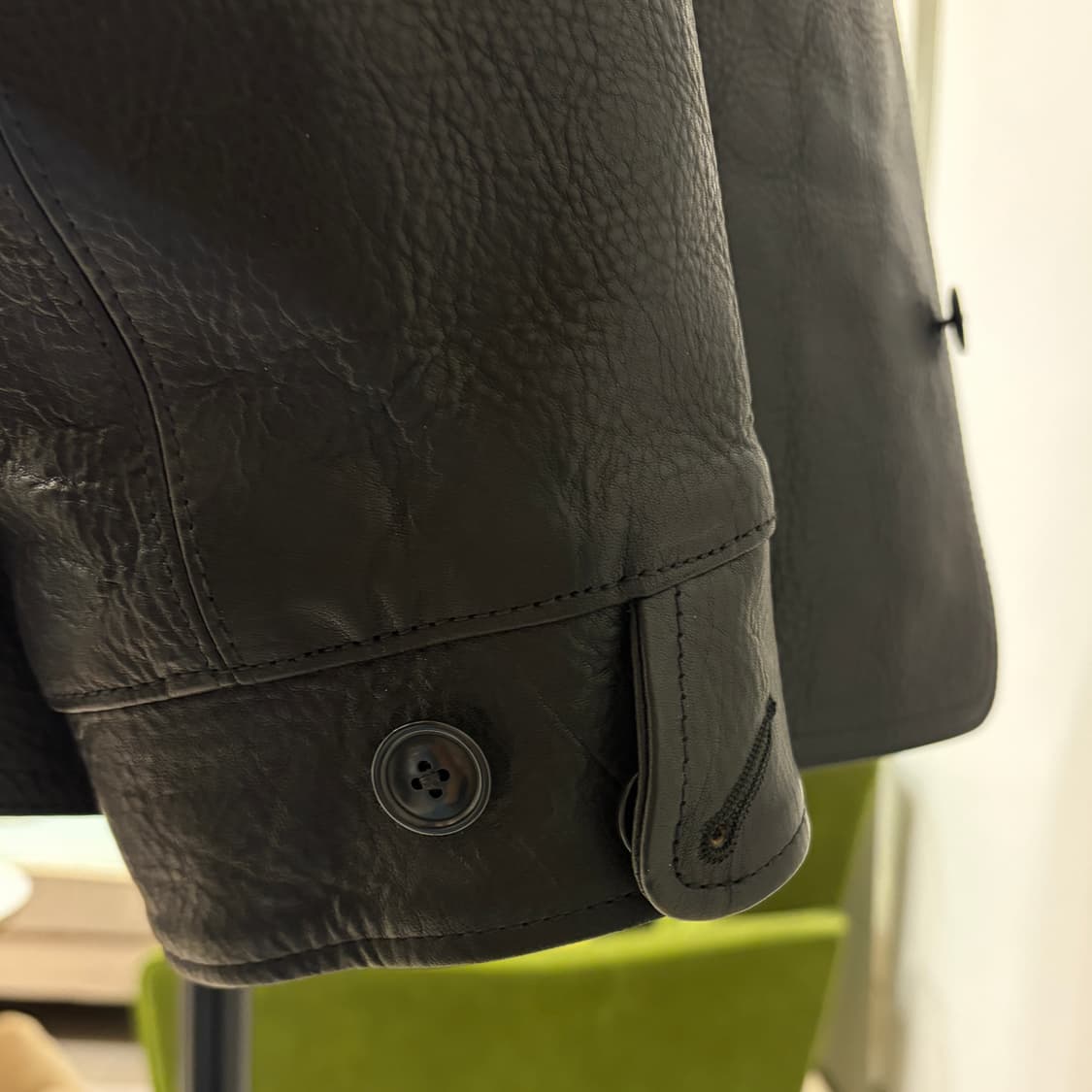 본쿠라 사샤 레더 카코트 40 새상품 상품이미지5