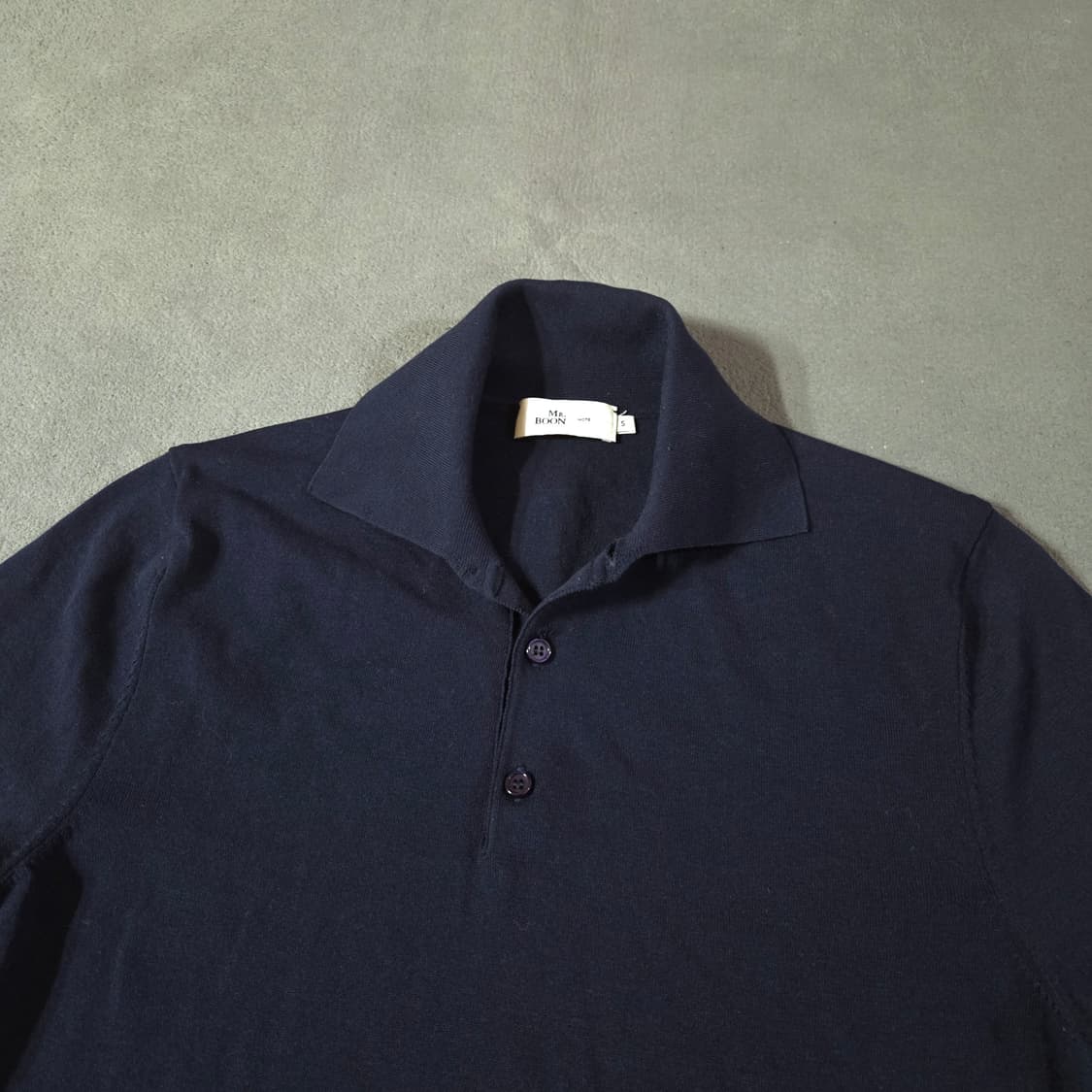 맨온더분 pk 폴로 반팔 니트 S 다크네이비 상품이미지3