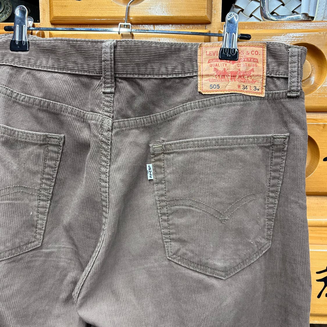 (34) 리바이스 505 코듀로이 브라운 팬츠 상품이미지4