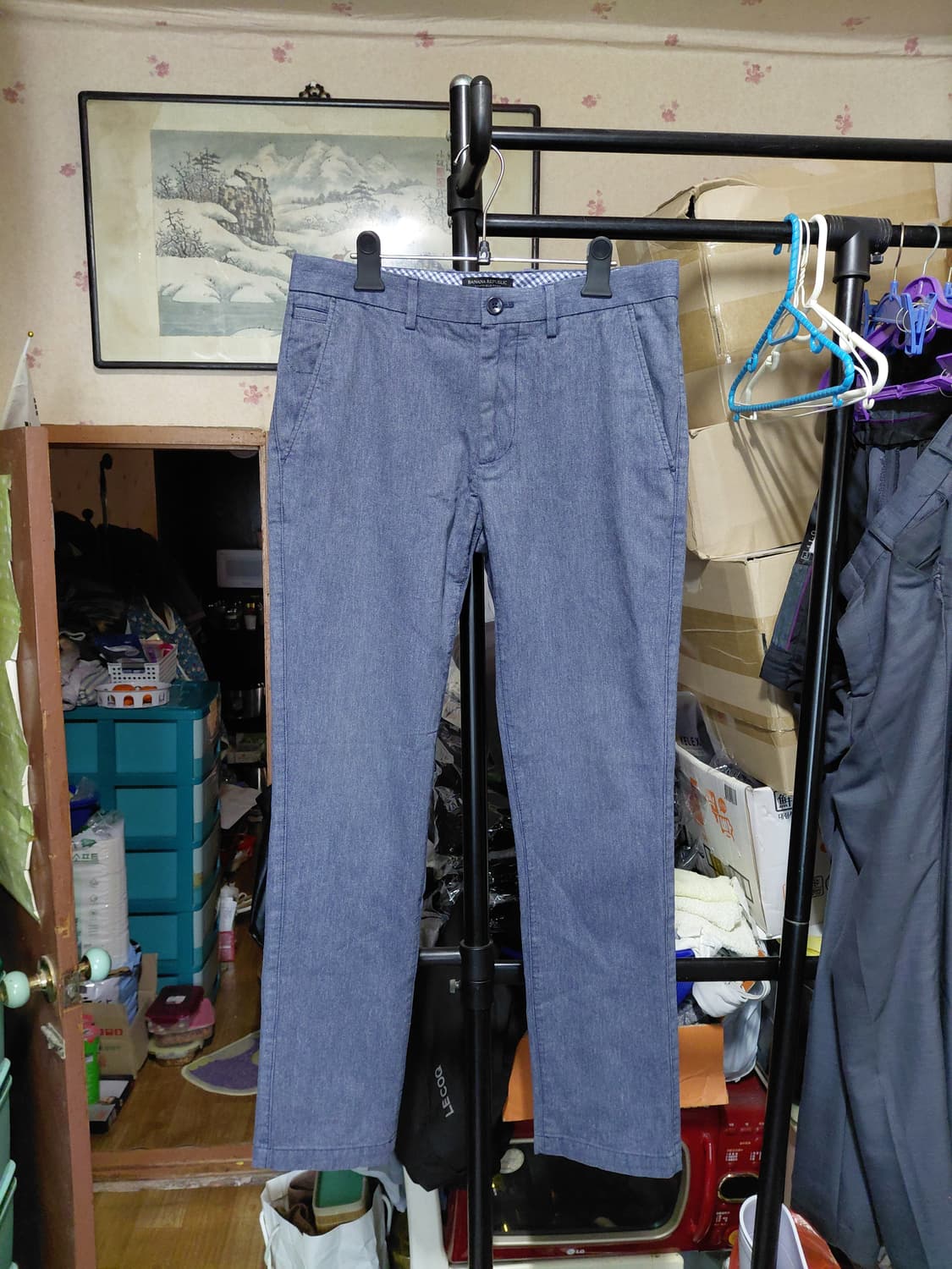 [바나나리퍼블릭]코튼 미니 헤링본 켄필드 바지 31사이즈 상품이미지1