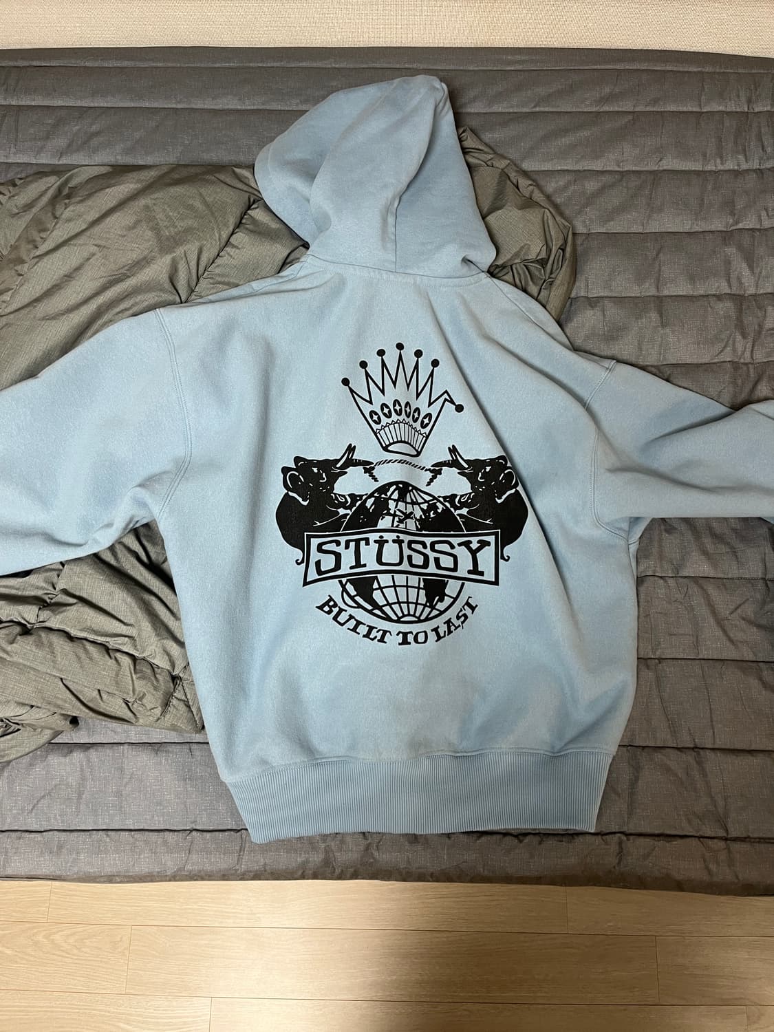 스투시 후드집업 슬레이트 s 상품이미지1