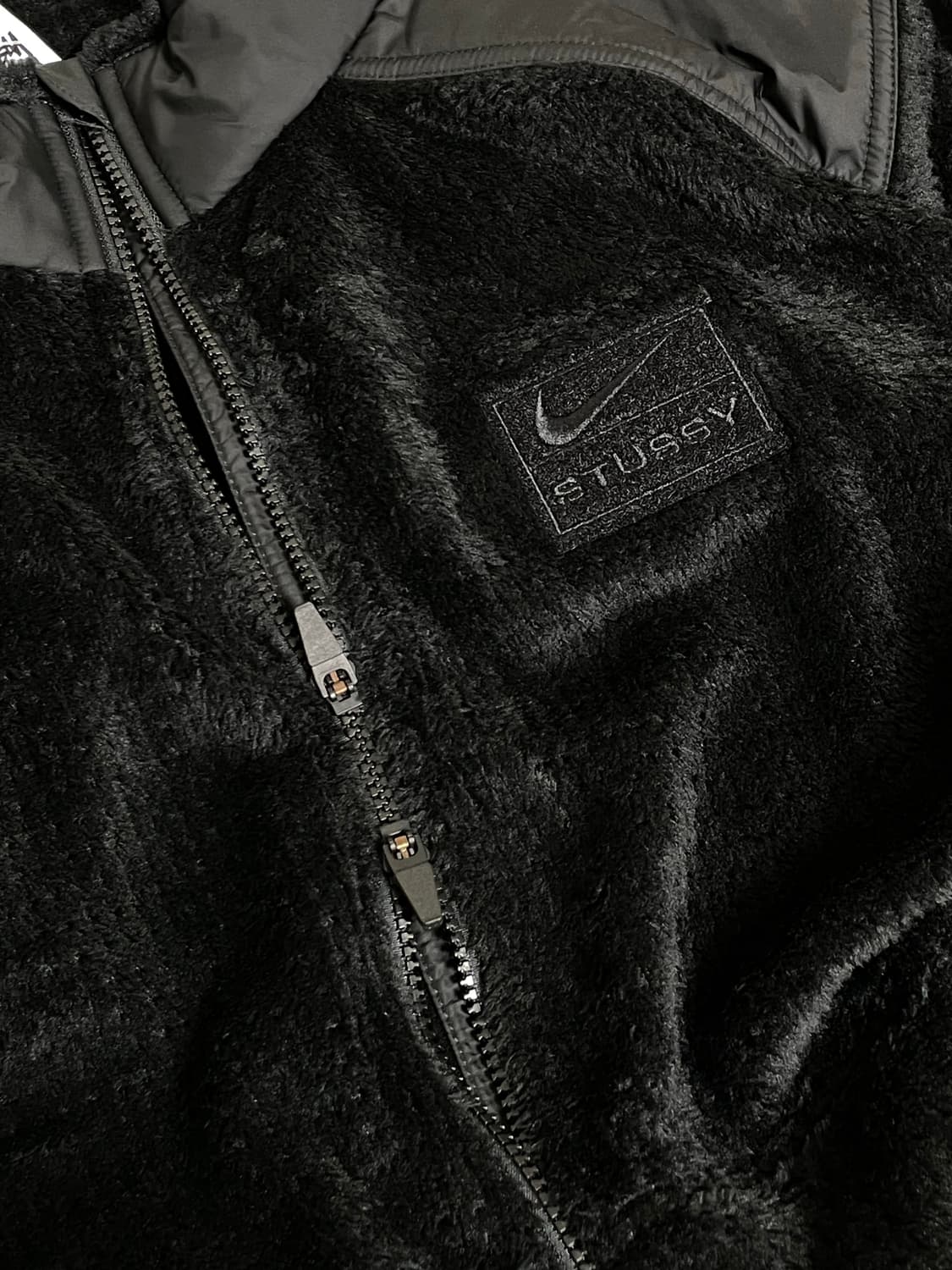 나이키 x 스투시 풀 집 플리스 블랙 상품이미지2