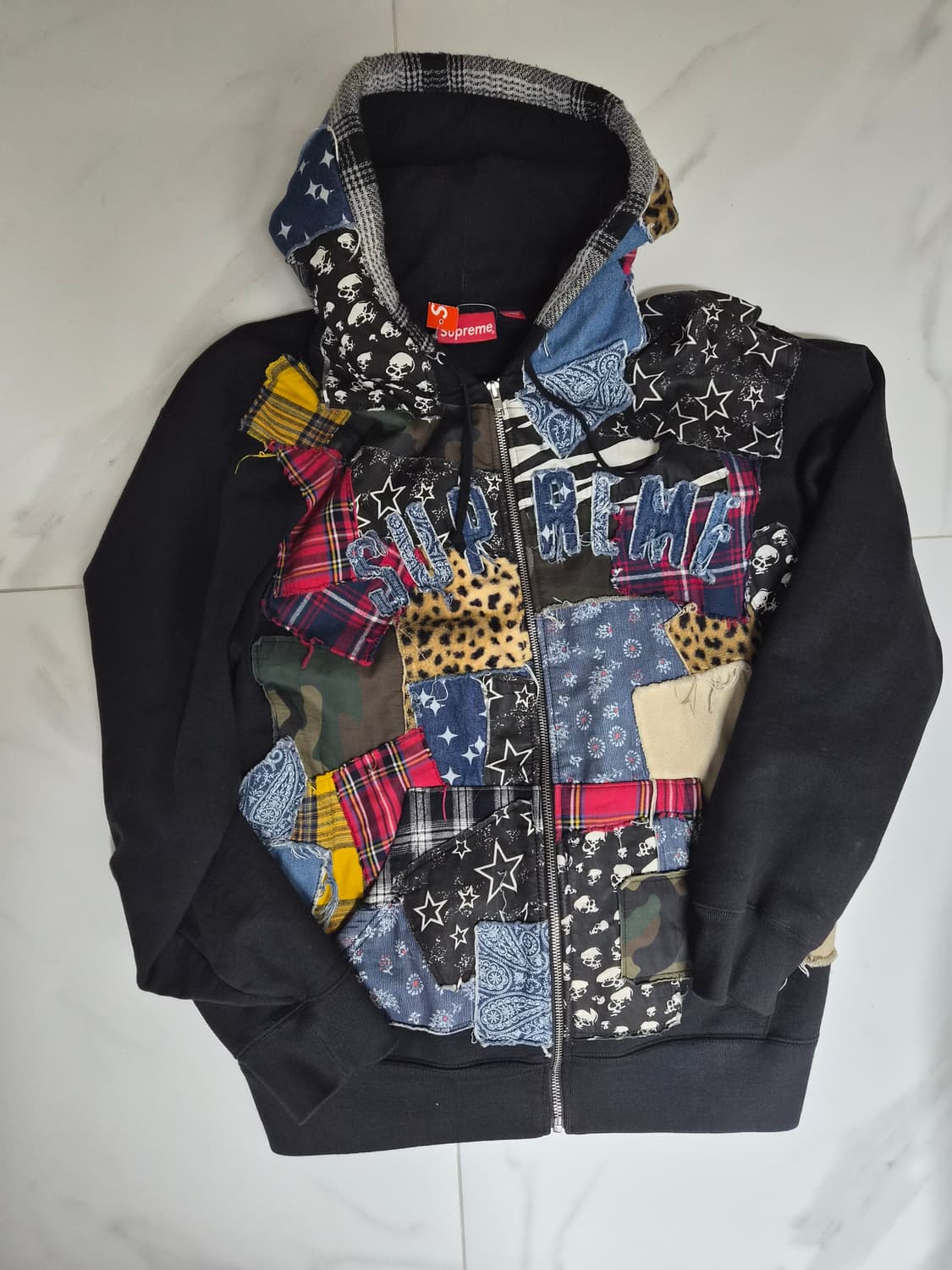 슈프림 패치워크 후드 스웨트셔츠 상품이미지3