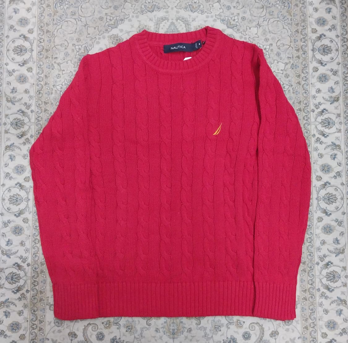 (새상품) Nautica 빨간색 꽈배기 니트 95 상품이미지1
