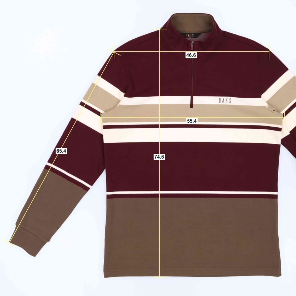 [100] 닥스 골프 고급 배색 기모 반집업 니트 스웨터 3831 상품이미지7