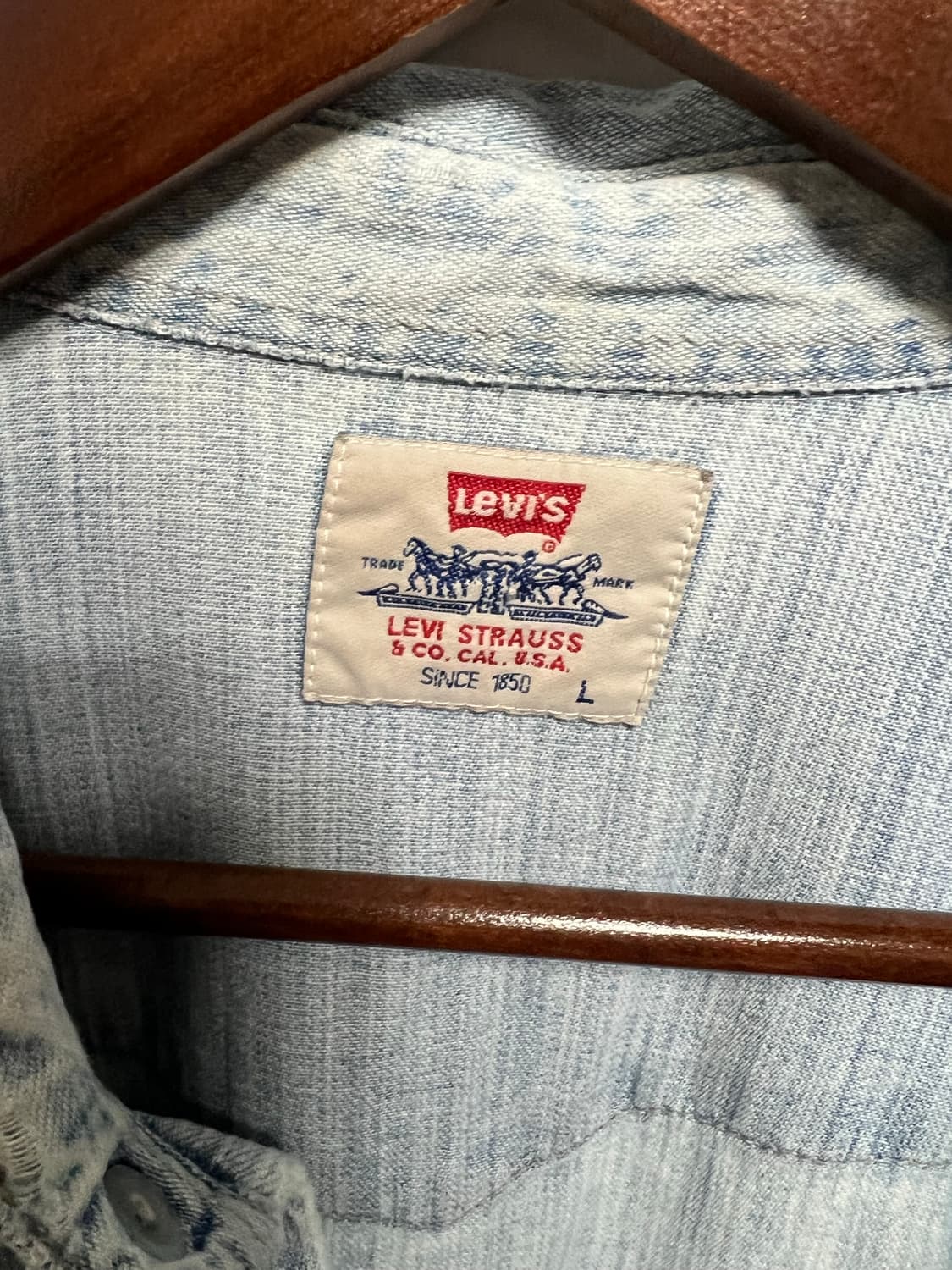 리바이스 데님 웨스턴 셔츠 L 상품이미지3