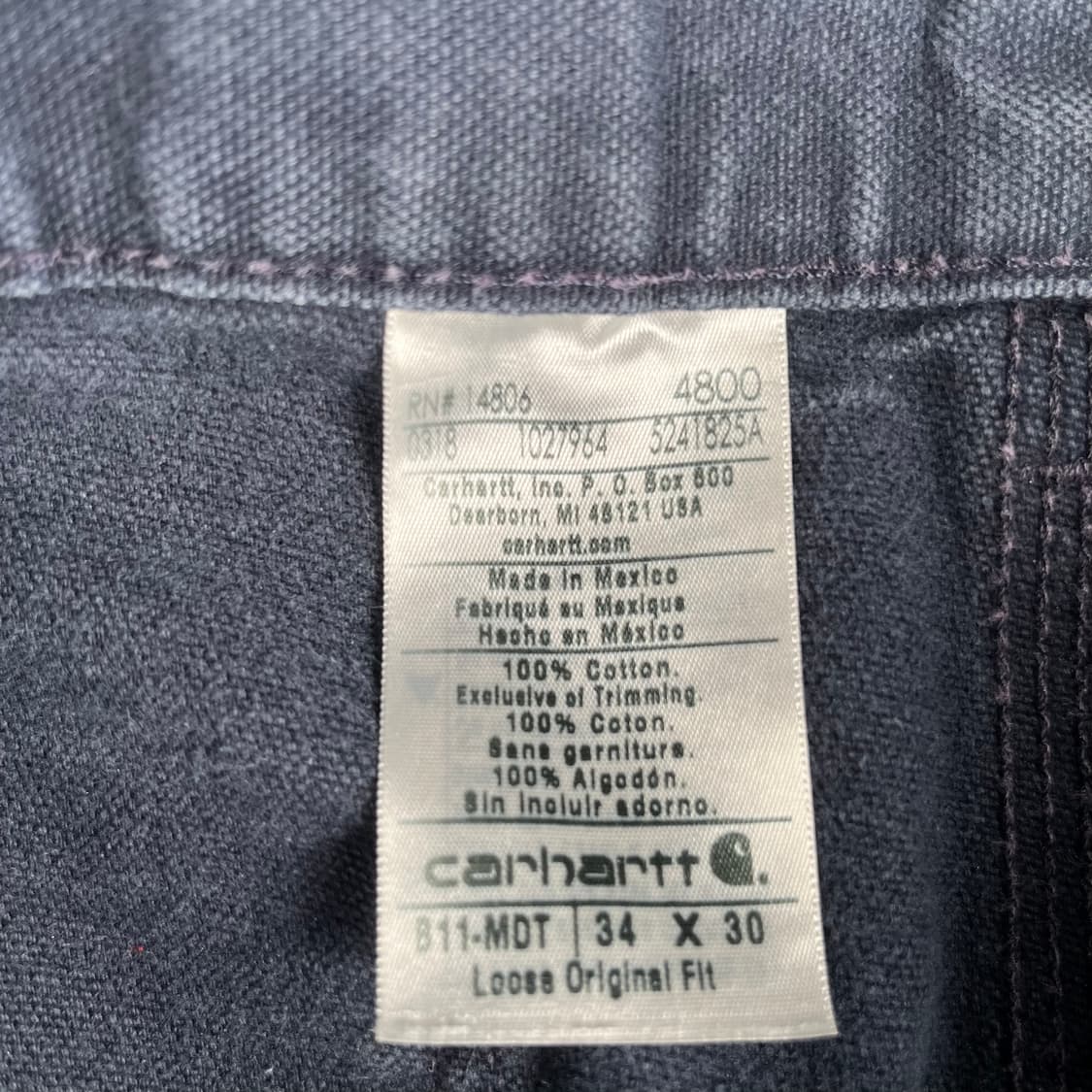 칼하트 싱글니 카펜터 팬츠 B11MDT 상품이미지4