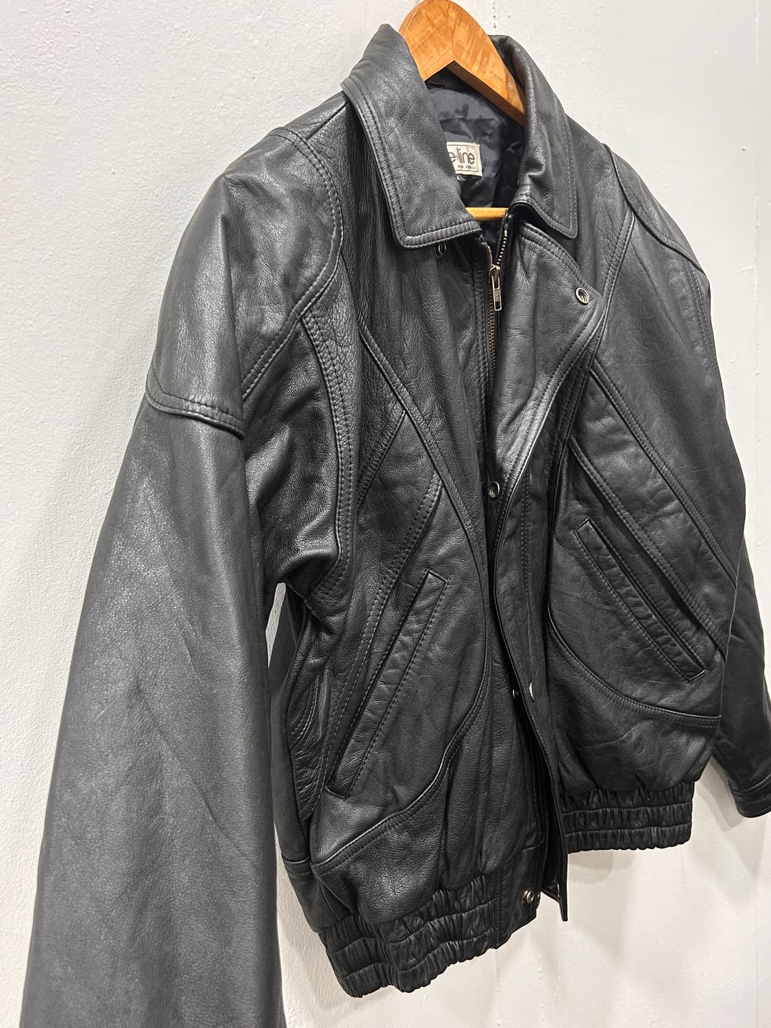 Vintage 빈티지 리얼가죽 레더자켓 봄버 M 95 상품이미지5