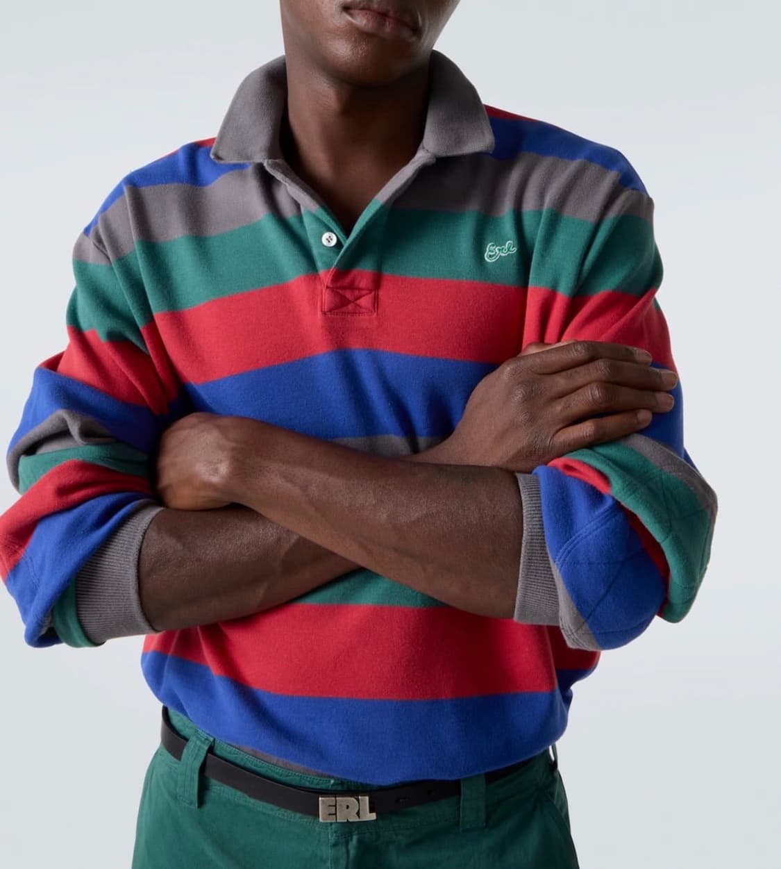 Erl 이알엘 스트라이프 폴로셔츠 25FW M사이즈 상품이미지7