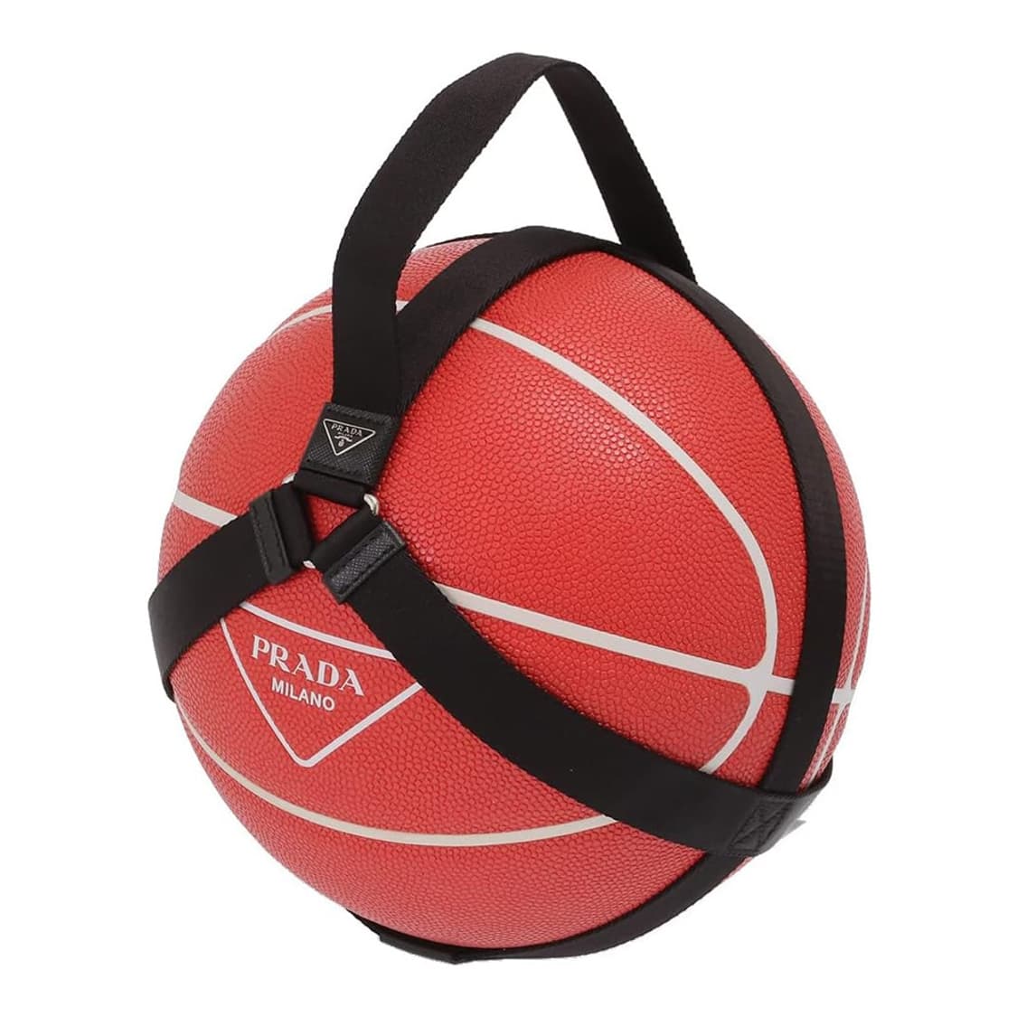 새상품 프라다 농구공 로고 프린트 밴드 하네스 레드 컬러 상품이미지1