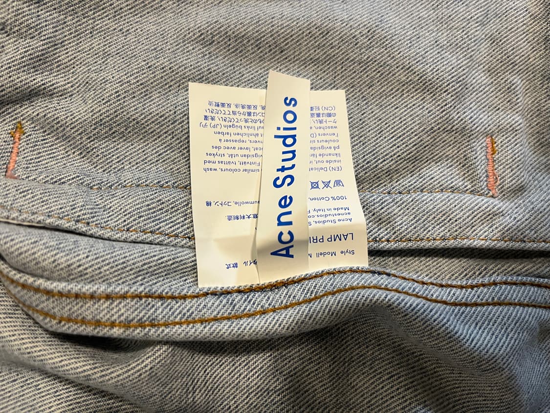 아크네 스튜디오 Blå Konst 데님 자켓 S 사이즈   상품이미지7