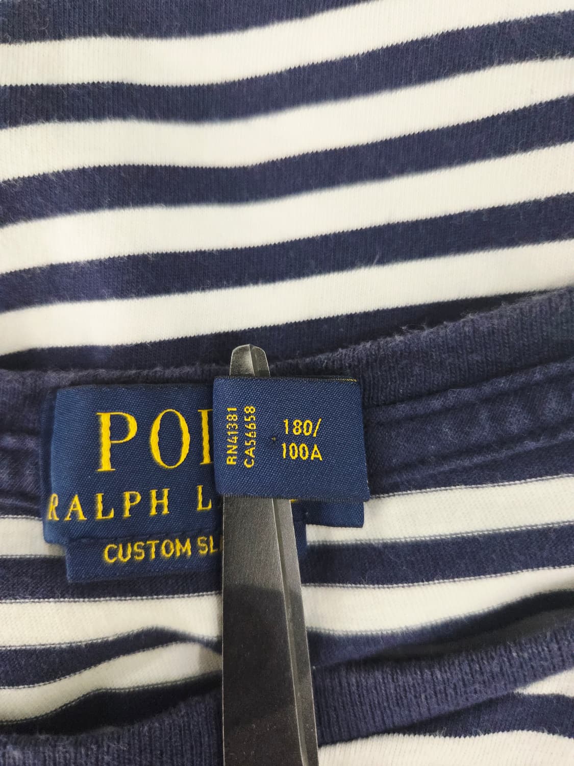 폴로 랄프로렌 커스텀 슬림핏 스트라이프 반팔 티셔츠 상품이미지8
