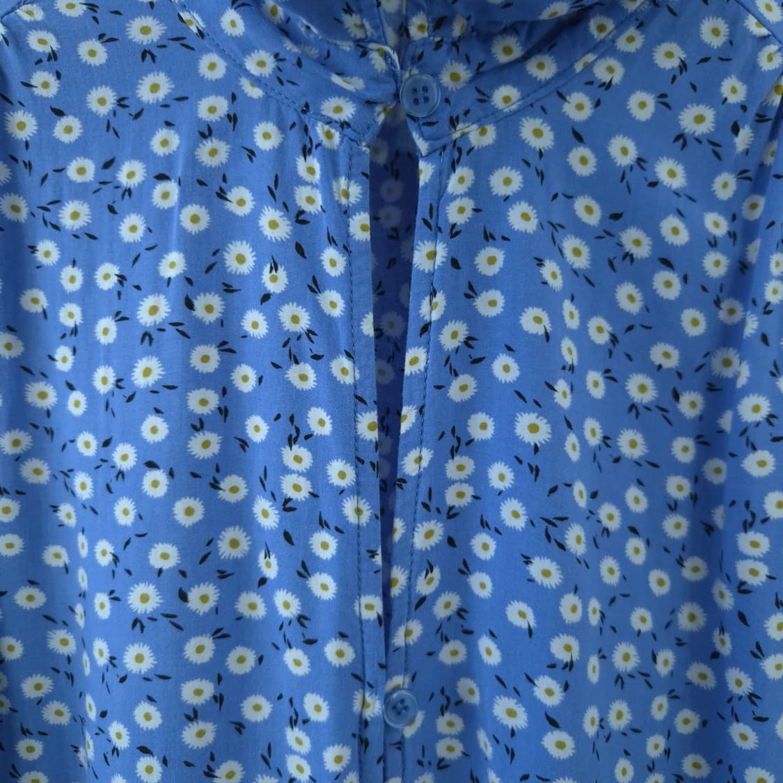 Velvet Heart 블루 플라워 패턴 셔츠 블라우스 상품이미지4