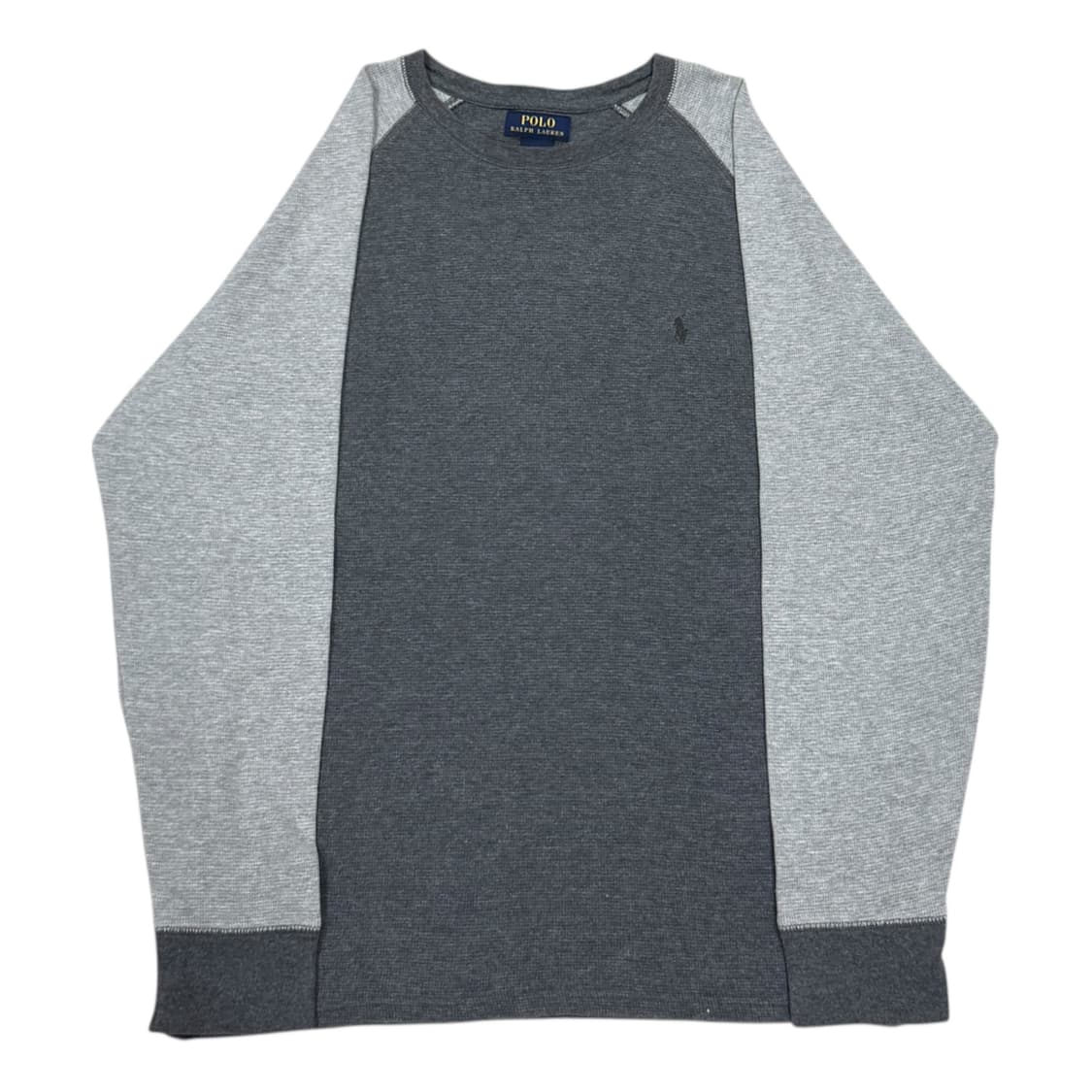폴로 랄프로렌 와플 투톤 롱슬리브 그레이 L 상품이미지1