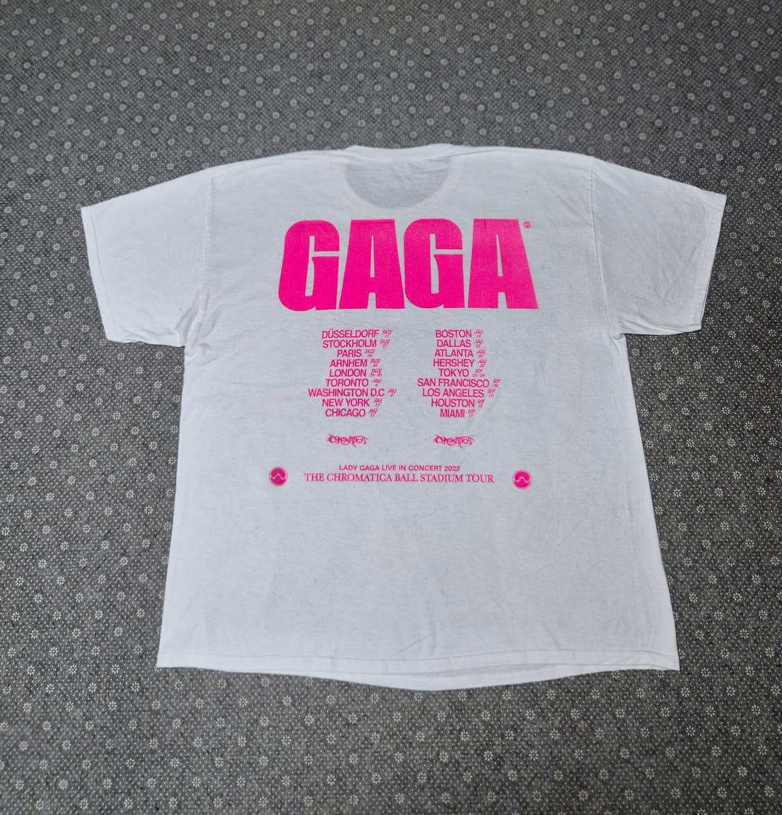 [L,실측 XL]레이디가가 Chromafica Ball tour -175 상품이미지1