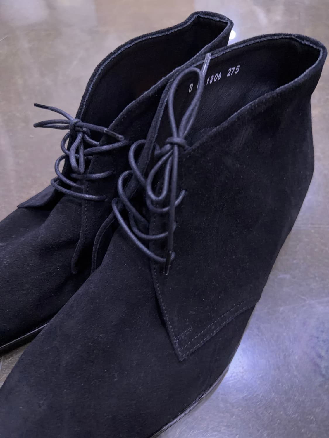 파르티콜로 스웨이드 데저트 처카부츠 블랙 275 상품이미지4