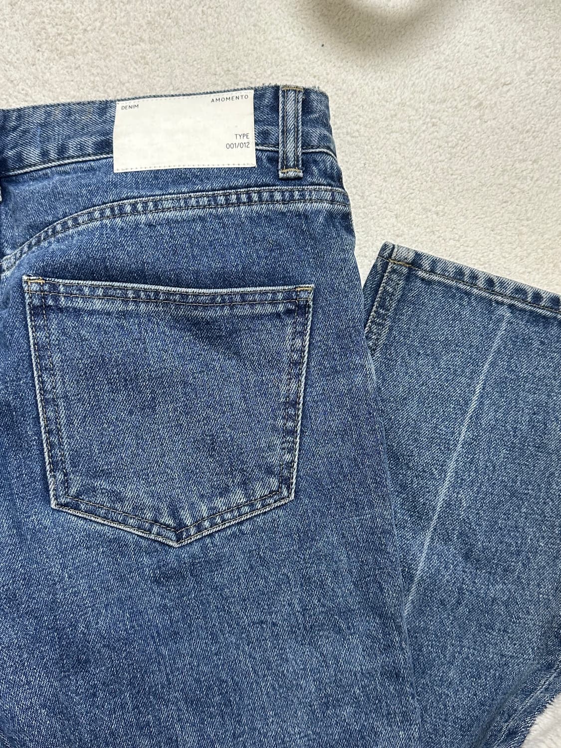 아모멘토 레귤러 데님 딥블루 상품이미지8