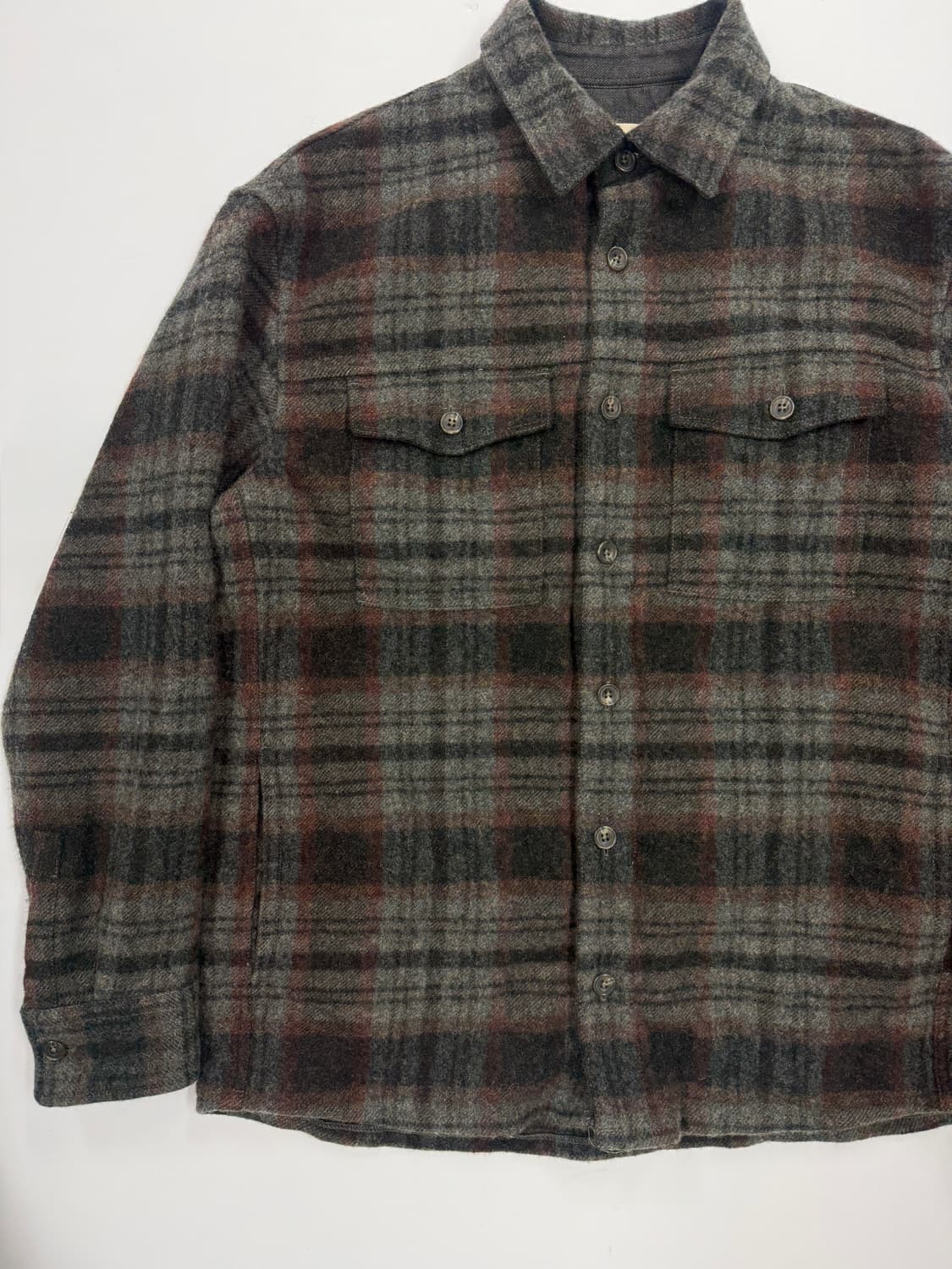 빈폴 울 블랜드 체크셔츠 자켓 상품이미지4